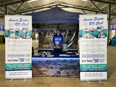 Club stall Dalby Qld. CMCA rally 2023